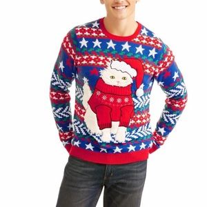 Ugly Cat Christmas Sweaters 